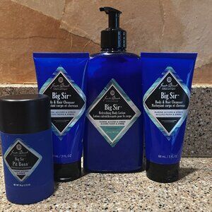 Jack Black Men's Big Sir Body Lotion & Hair & Body , Deo!! NEW